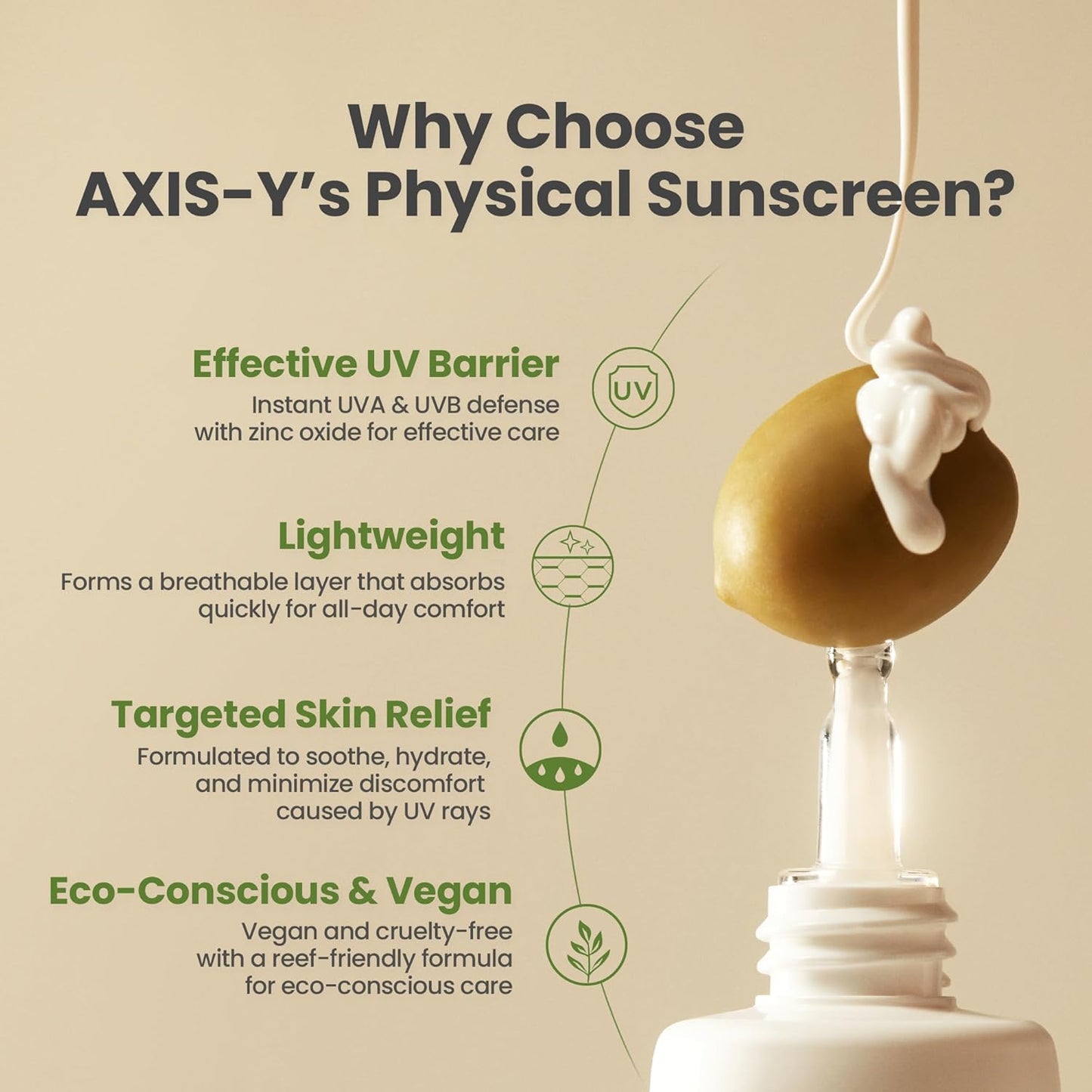 Axis-Y Complete No-Stress Physical Sunscreen SPF50+ PA++++ 50ml