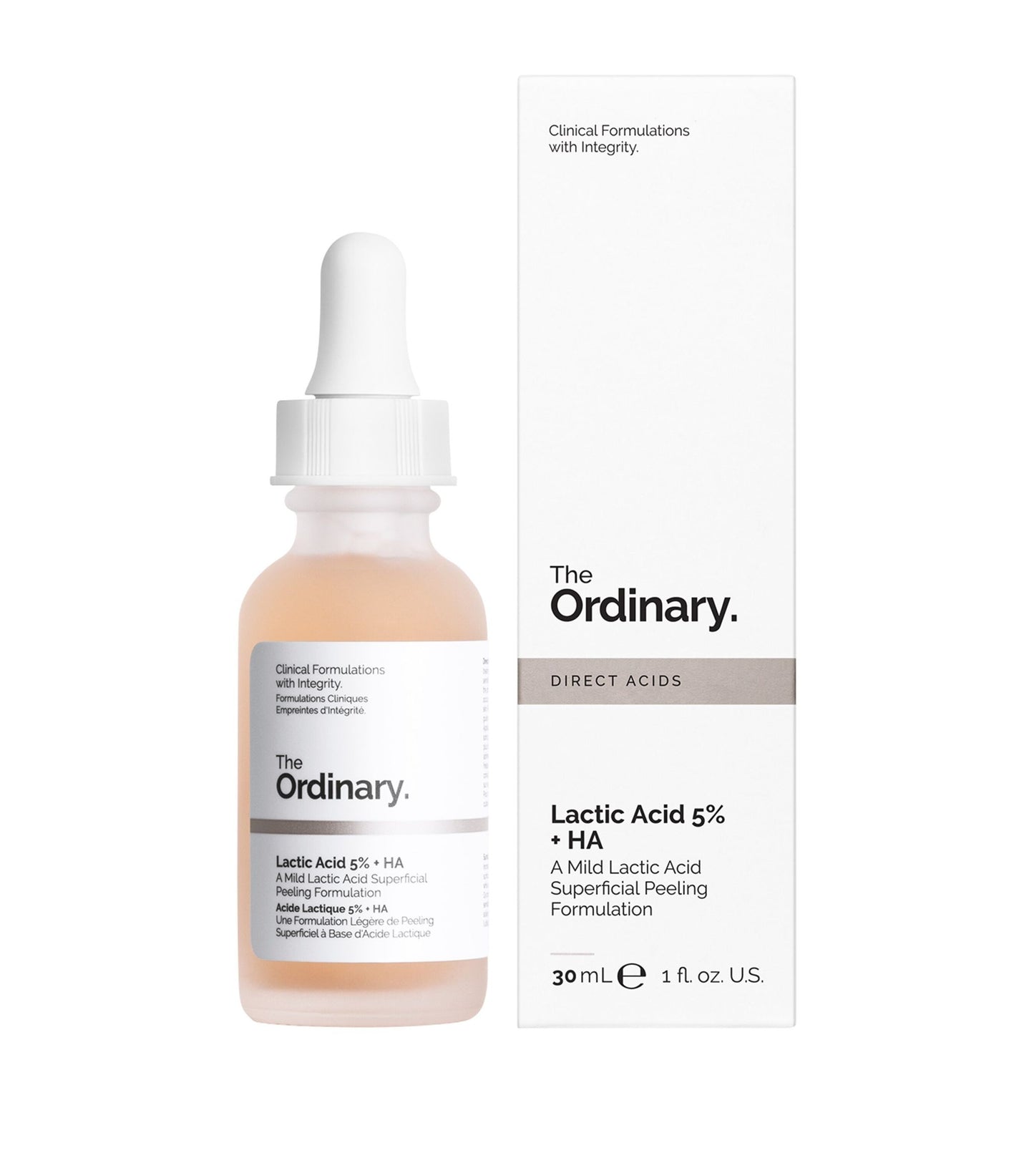 The Ordinary Lactic Acid 5% + HA 2% Exfoliating Serum 30ml