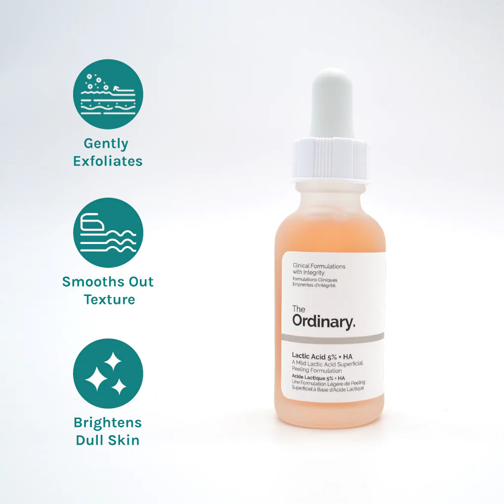 The Ordinary Lactic Acid 5% + HA 2% Exfoliating Serum 30ml