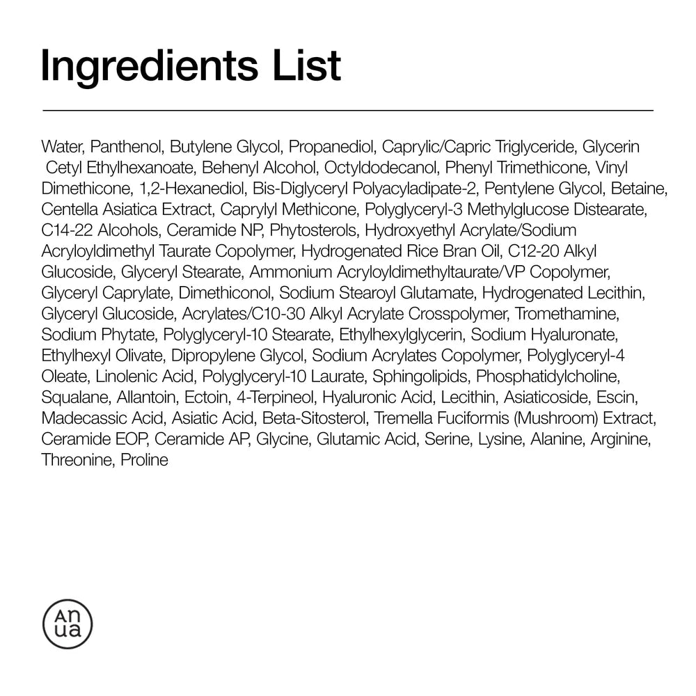 Anua 3 Ceramide Panthenol Moisture Barrier Cream 50ml
