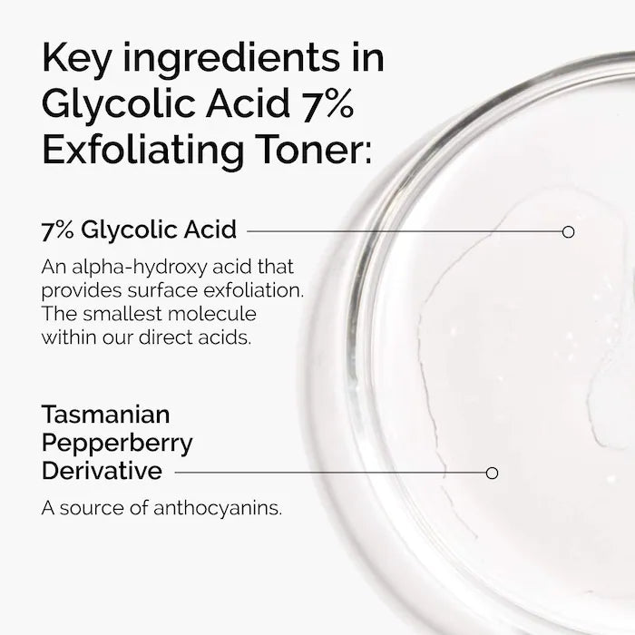 The Ordinary Glycolic Acid 7% Exfoliating and Brightening Toner 240ml